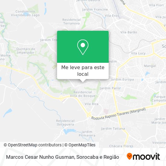 Marcos Cesar Nunho Gusman mapa
