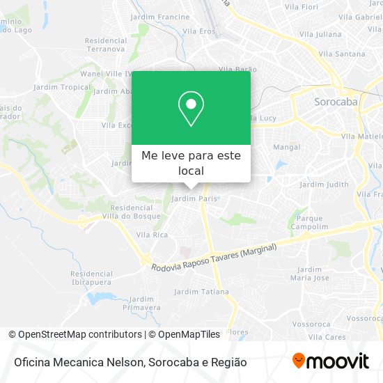 Oficina Mecanica Nelson mapa