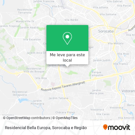 Residencial Bella Europa mapa