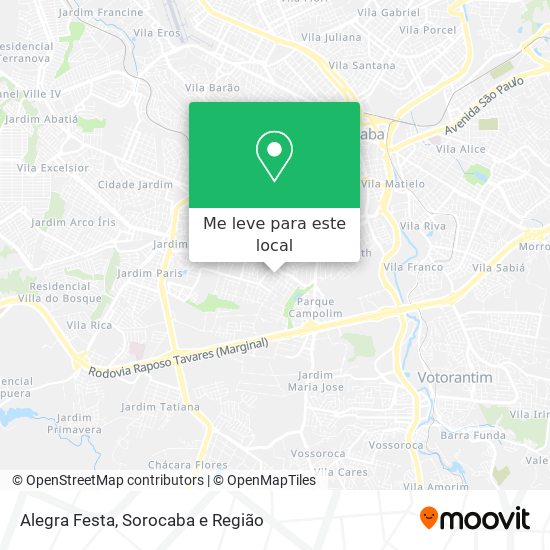 Alegra Festa mapa