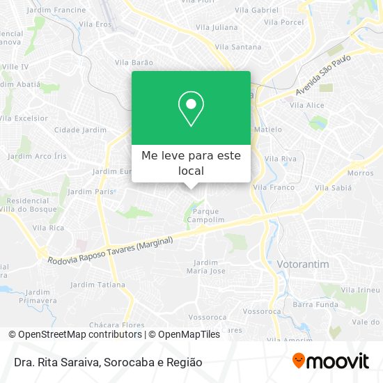 Dra. Rita Saraiva mapa