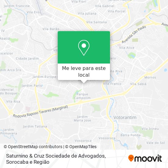 Saturnino & Cruz Sociedade de Advogados mapa