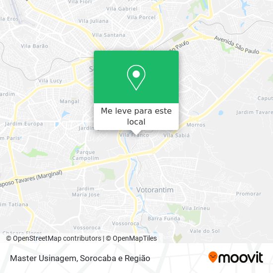 Master Usinagem mapa