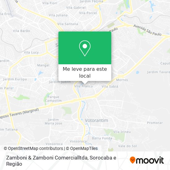 Zamboni & Zamboni Comercialltda mapa