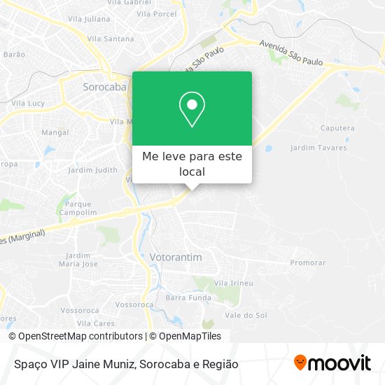 Spaço VIP Jaine Muniz mapa