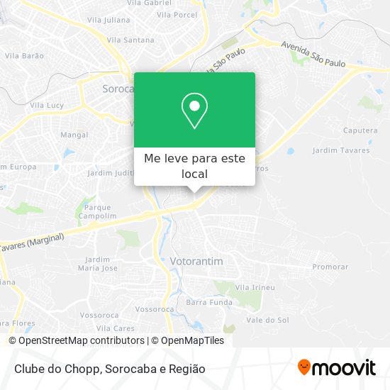 Clube do Chopp mapa