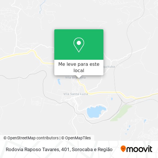 Rodovia Raposo Tavares, 401 mapa