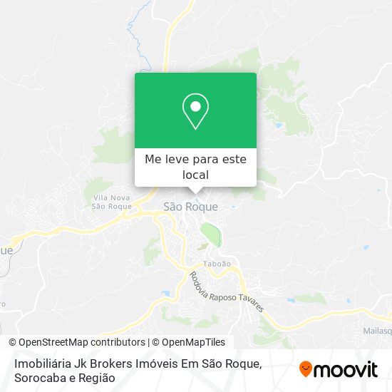 Imobiliária Jk Brokers Imóveis Em São Roque mapa