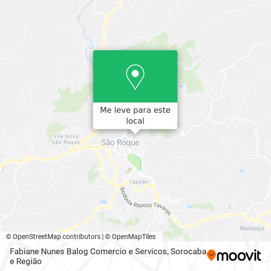 Fabiane Nunes Balog Comercio e Servicos mapa