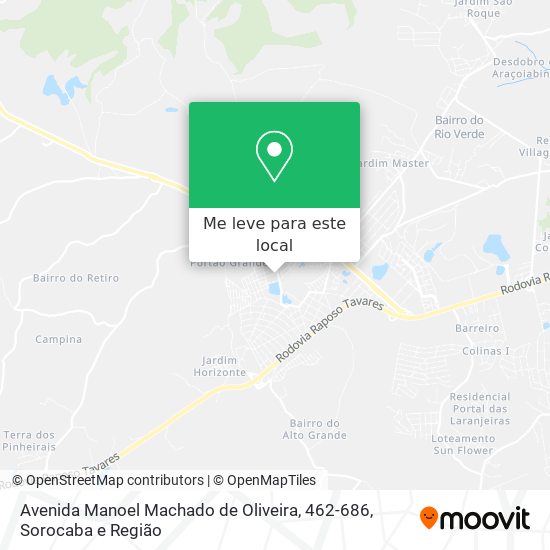 Avenida Manoel Machado de Oliveira, 462-686 mapa