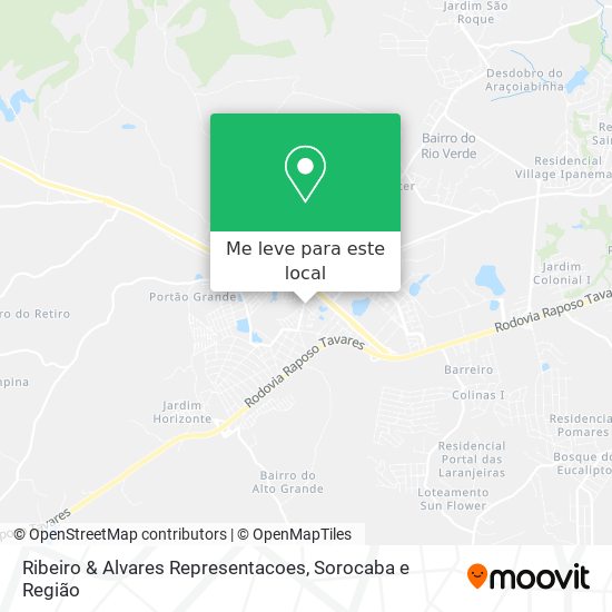 Ribeiro & Alvares Representacoes mapa