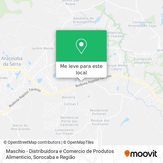 Maschio - Distribuidora e Comercio de Produtos Alimenticio mapa