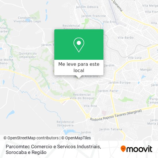 Parcomtec Comercio e Servicos Industriais mapa