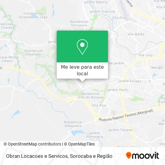 Obran Locacoes e Servicos mapa