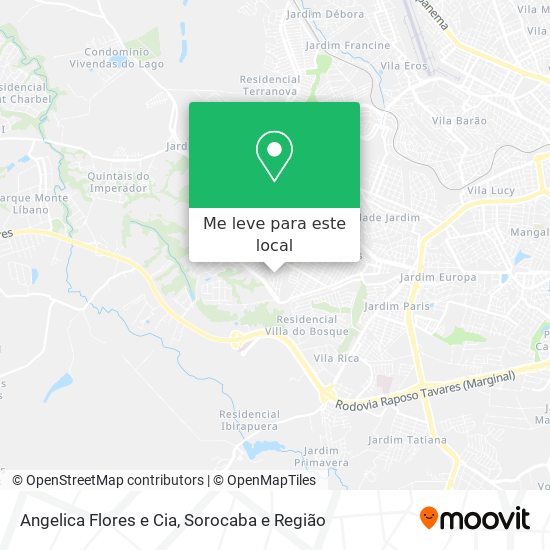 Angelica Flores e Cia mapa