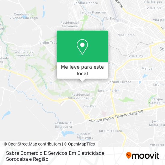 Sabre Comercio E Servicos Em Eletricidade mapa