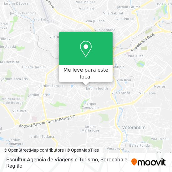 Escultur Agencia de Viagens e Turismo mapa