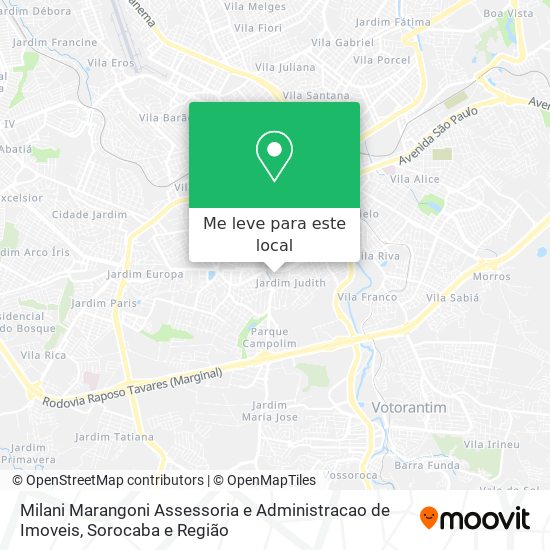 Milani Marangoni Assessoria e Administracao de Imoveis mapa