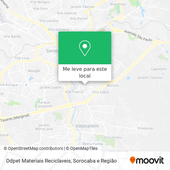 Ddpet Materiais Reciclaveis mapa
