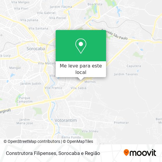 Construtora Filipenses mapa