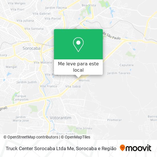 Truck Center Sorocaba Ltda Me mapa