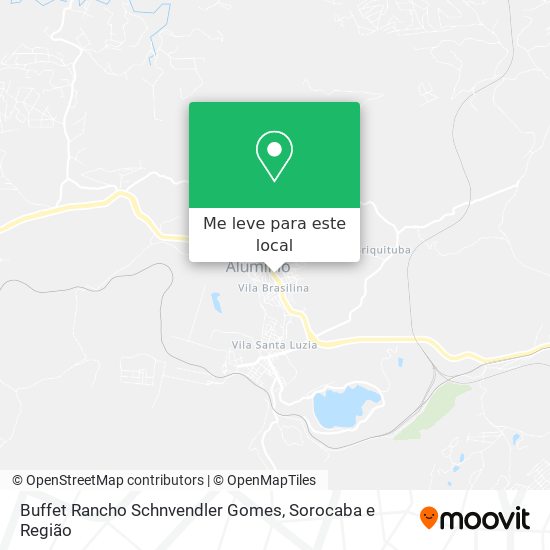 Buffet Rancho Schnvendler Gomes mapa