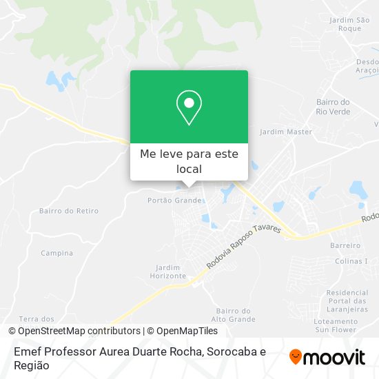 Emef Professor Aurea Duarte Rocha mapa