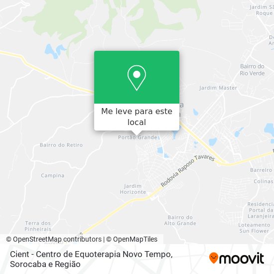 Cient - Centro de Equoterapia Novo Tempo mapa