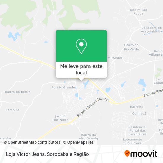 Loja Victor Jeans mapa