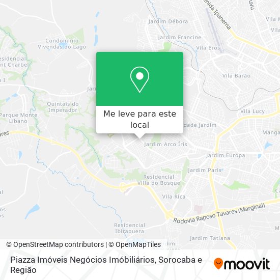 Piazza Imóveis Negócios Imóbiliários mapa