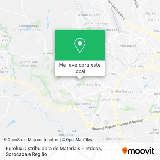 Eurolux Distribuidora de Materiais Eletricos mapa