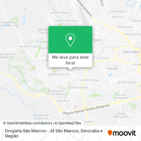 Drogaria São Marcos - Jd São Marcos mapa