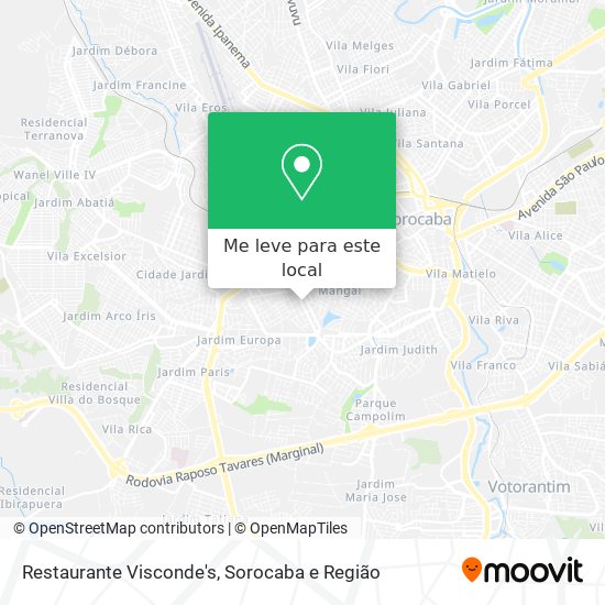 Restaurante Visconde's mapa