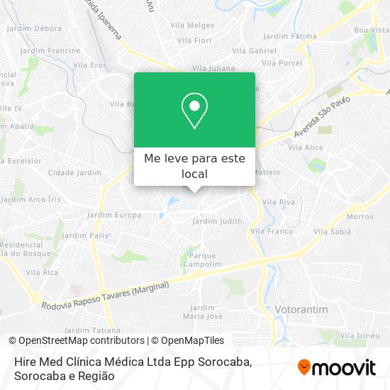 Hire Med Clínica Médica Ltda Epp Sorocaba mapa