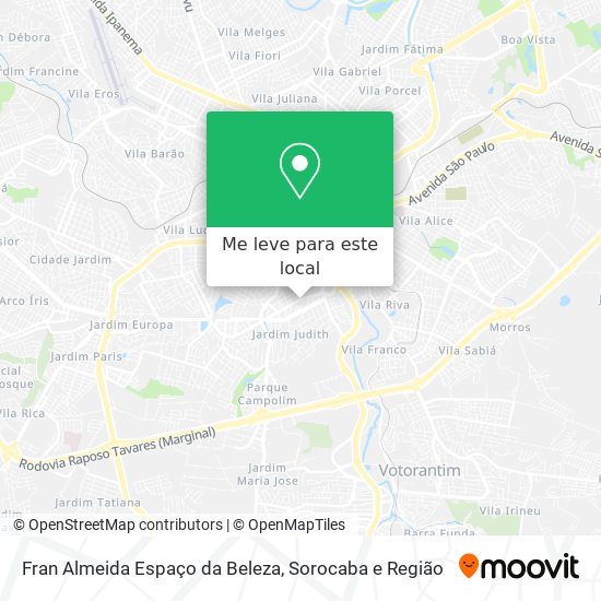 Fran Almeida Espaço da Beleza mapa