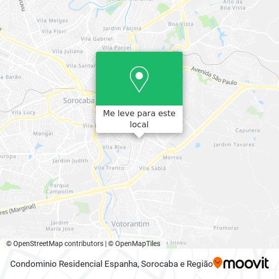 Condominio Residencial Espanha mapa