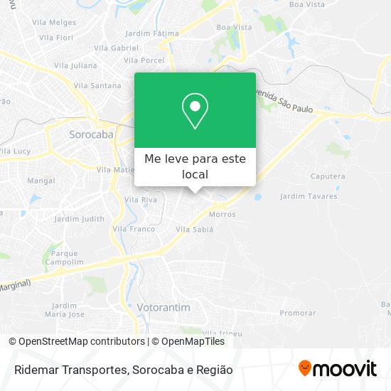 Ridemar Transportes mapa