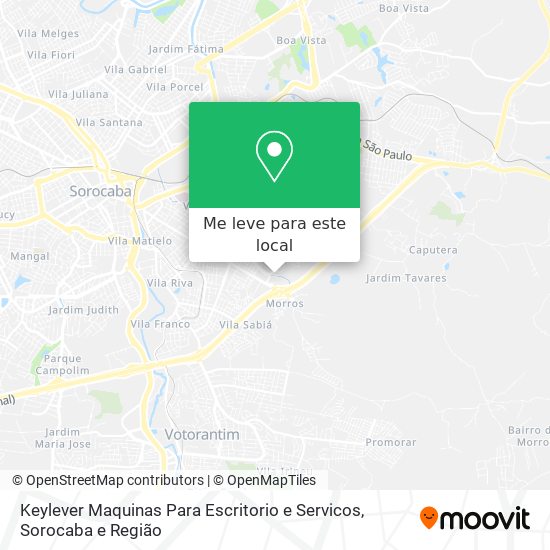 Keylever Maquinas Para Escritorio e Servicos mapa