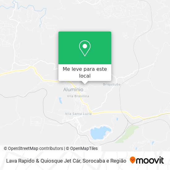 Lava Rapido & Quiosque Jet Cár mapa