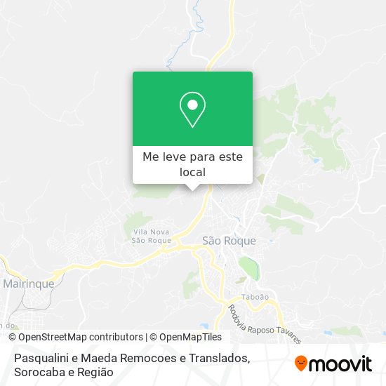 Pasqualini e Maeda Remocoes e Translados mapa