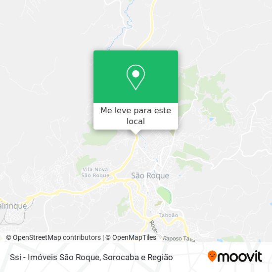 Ssi - Imóveis São Roque mapa