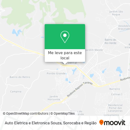 Auto Eletrica e Eletronica Souza mapa