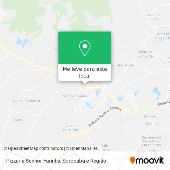 Pizzaria Senhor Farinha mapa