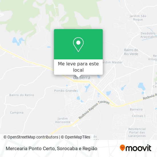Mercearia Ponto Certo mapa