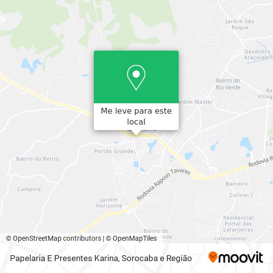 Papelaria E Presentes Karina mapa