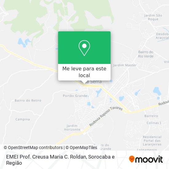 EMEI Prof. Creusa Maria C. Roldan mapa
