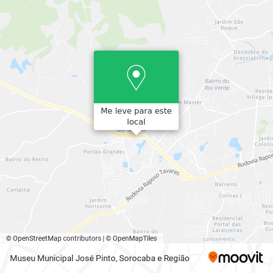 Museu Municipal José Pinto mapa