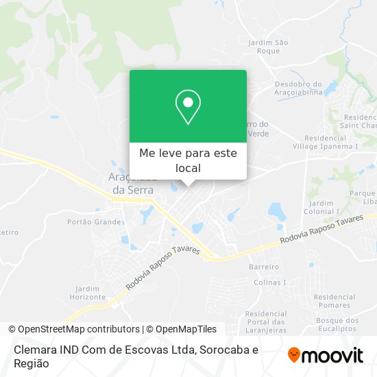 Clemara IND Com de Escovas Ltda mapa