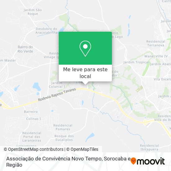 Associação de Convivência Novo Tempo mapa