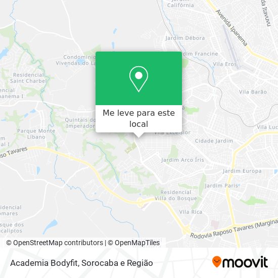 Academia Bodyfit mapa